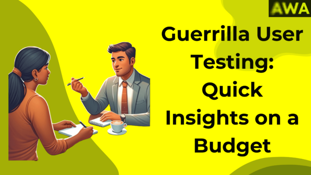 Guerrilla user testing