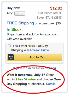 example of urgency tactic